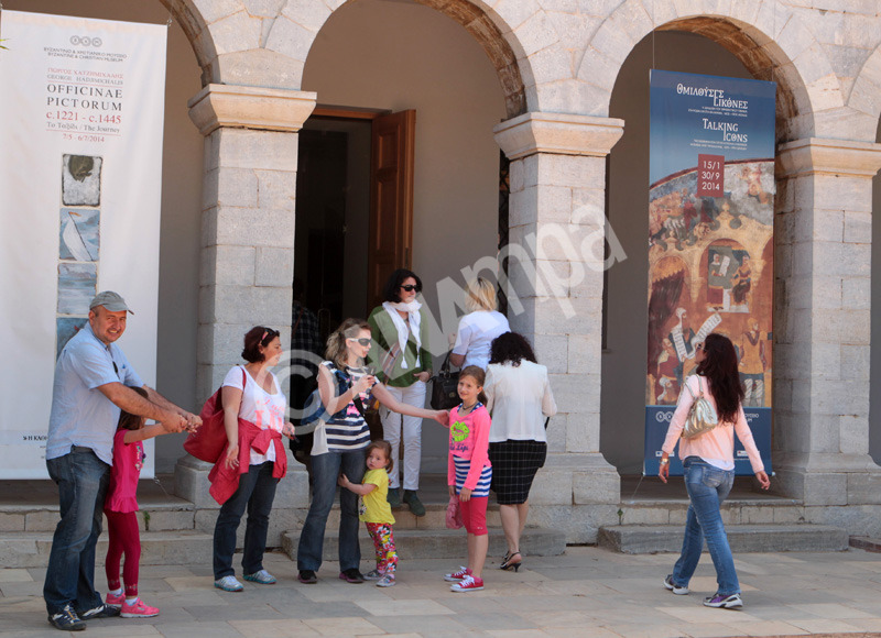 Κόσμος επισκέπτεται το Βυζαντινό και Χριστιανικό Μουσείο, Κυριακή 18 Μαίου 2014. Το Βυζαντινό και Χριστιανικό Μουσείο τιμάται φέτος κατά τη διάρκεια της Διεθνούς Ημέρας των Μουσείων από το Ελληνικό Τμήμα του Διεθνούς Συμβουλίου των Μουσείων (ICOM), με αφορμή τη συμπλήρωση 100 χρόνων από την ίδρυσή του. ΑΠΕ-ΜΠΕ/ΑΠΕ-ΜΠΕ/Παντελής Σαίτας