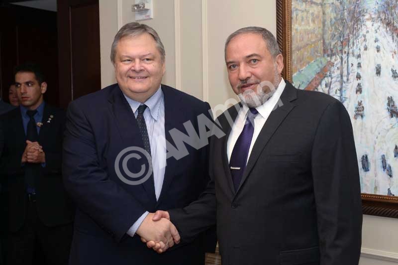 Ο Αντιπρόεδρος της κυβέρνησης και υπουργός Εξωτερικών Ευάγγελος Βενιζέλος (Α) συναντήθηκε με τον υπουργό Εξωτερικών του Ισραήλ, Avigdor Lieberman (Δ) την Κυριακή 28 Σεπτεμβρίου 2014, ολοκληρώνοντας τον κύκλο των επαφών του στη Νέα Υόρκη στο πλαίσιο της 69ης Γενικής Συνέλευσης του Ο.Η.Ε. ΑΠΕ-ΜΠΕ/ΑΠΕ-ΜΠΕ/ΔΗΜΗΤΡΗΣ ΠΑΝΑΓΟΣ