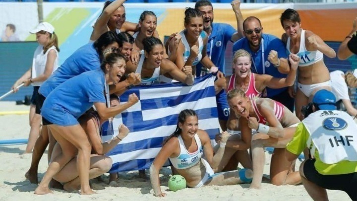 Team Greece Prevails Wins Gold In Beach Handball World
