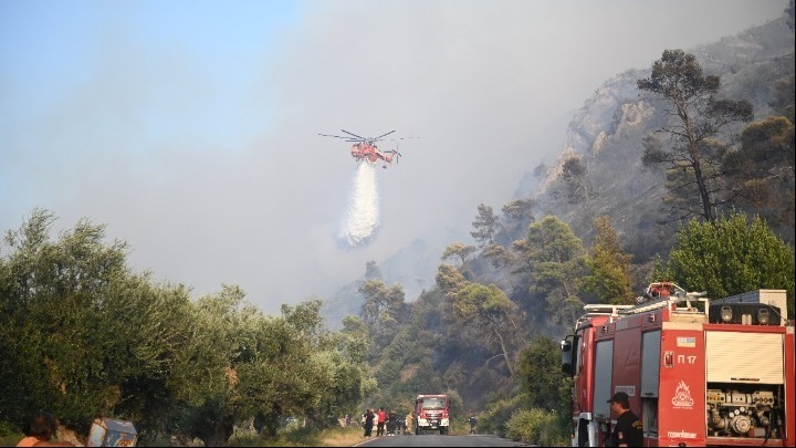Πυρκαγιά σε αγροτοδασική έκταση στην Παναγία Εύβοιας Πυρκαγιά σε αγροτοδασική έκταση στην Παναγία Εύβοιας