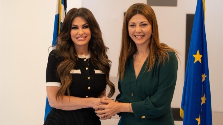 US Ambassador Guilfoyle meets Education Min Zacharaki US Ambassador Guilfoyle meets Education Min Zacharaki